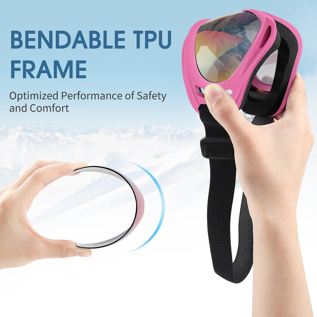 4-Pack Ski Goggles Snow Goggles for Men Women Kids Youth Adults Boys Girls,Snowboard Motorcycle goggles ATV Glasses