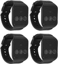 Wireless Call System with 4 Watch Receivers, Removable Rechargeable Battery