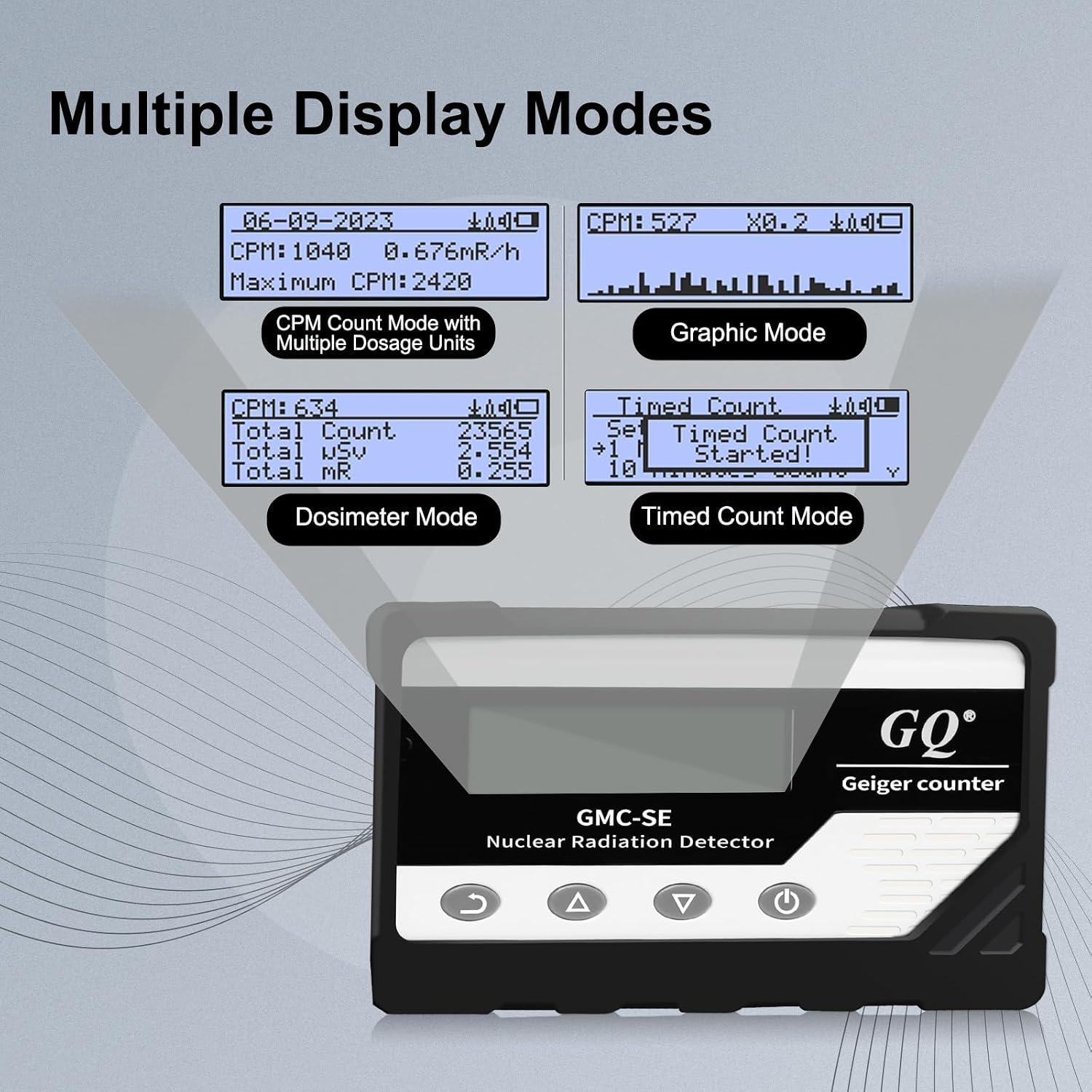 GMC-SE Geiger Counter Radiation Detector Beta Gamma X-ray Portable Radiation Monitor Meter Digital Nuclear Radiation