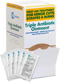 (144 Pack Triple Antibiotic Ointment 0.9g Single Packet, First Aid Kit for Minor Scratches, Wounds, Cuts and Burns