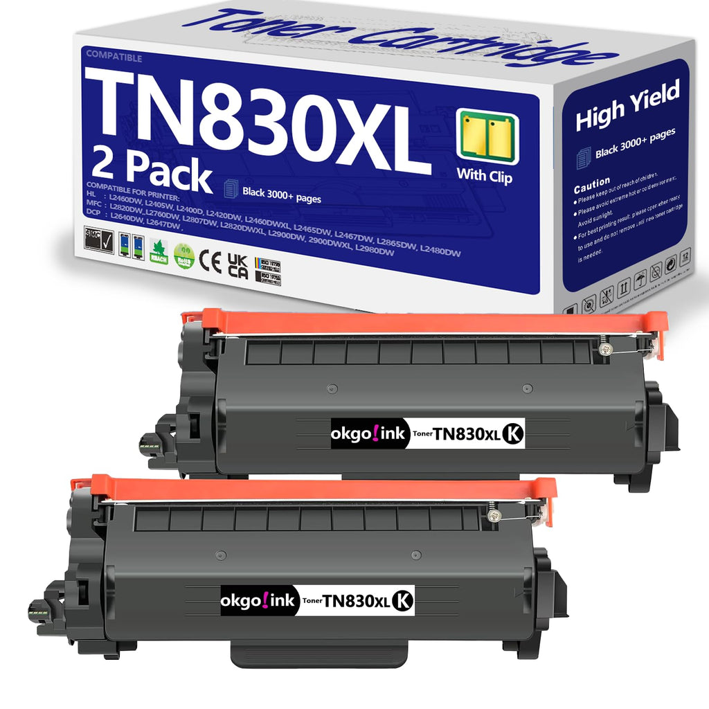 TN830XL TN830 Toner Cartridge Compatible Replacement for Brother 830 Toner