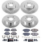 PowerStop Z23 Performance Brake Pad & Rotor Kit Front & Rear K6427