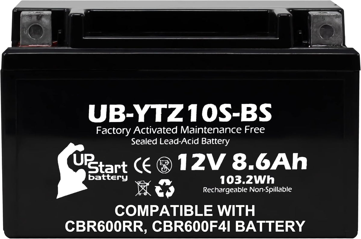 YTZ10S-BS 12V 8.6Ah for Honda 2003 CBR600RR Battery