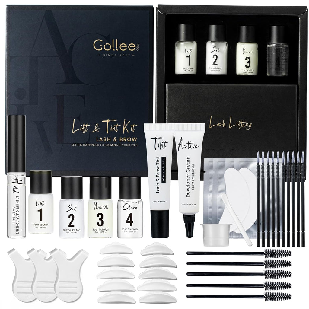 Lash Lift and Black Color Kit Brow Lamination Kit Black Eyelash & Eyebrow Set Eyelash Perm Kit With Detail