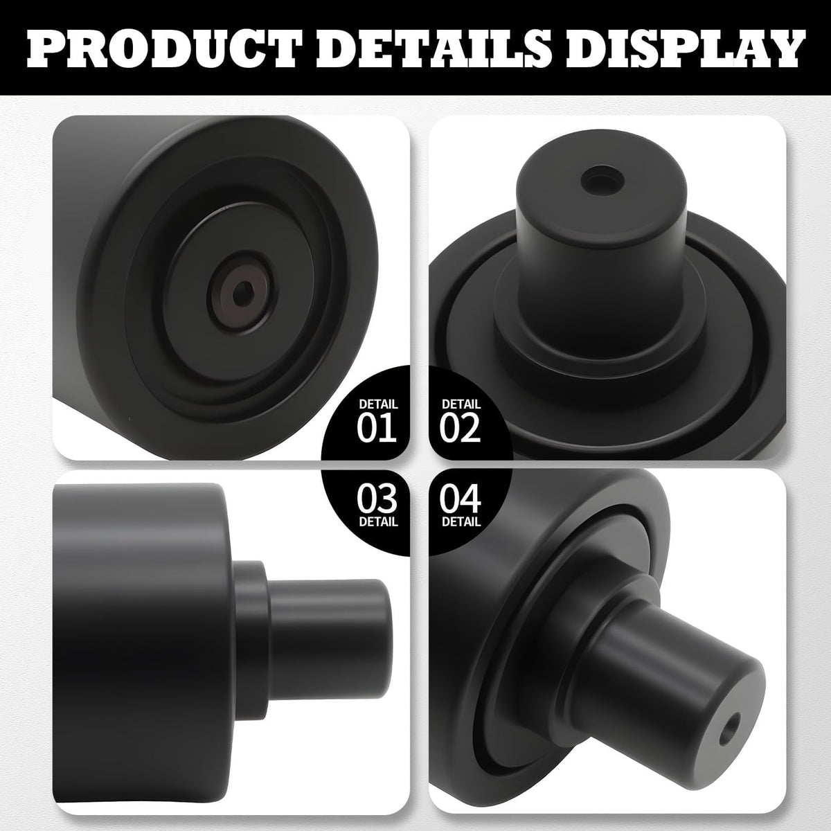 Jecoupoon Carrier Roller Top Roller Compatible with KX71-3 Excavator