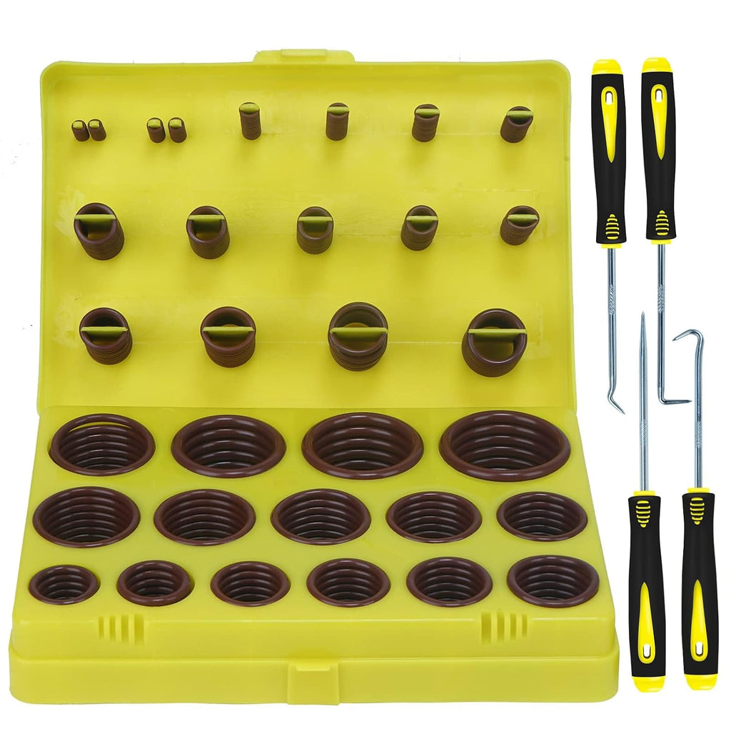 ZDBB 382 PCS SAE FKM Viton O Ring Assortment Kit 30 Size Fluorocarbon Oring