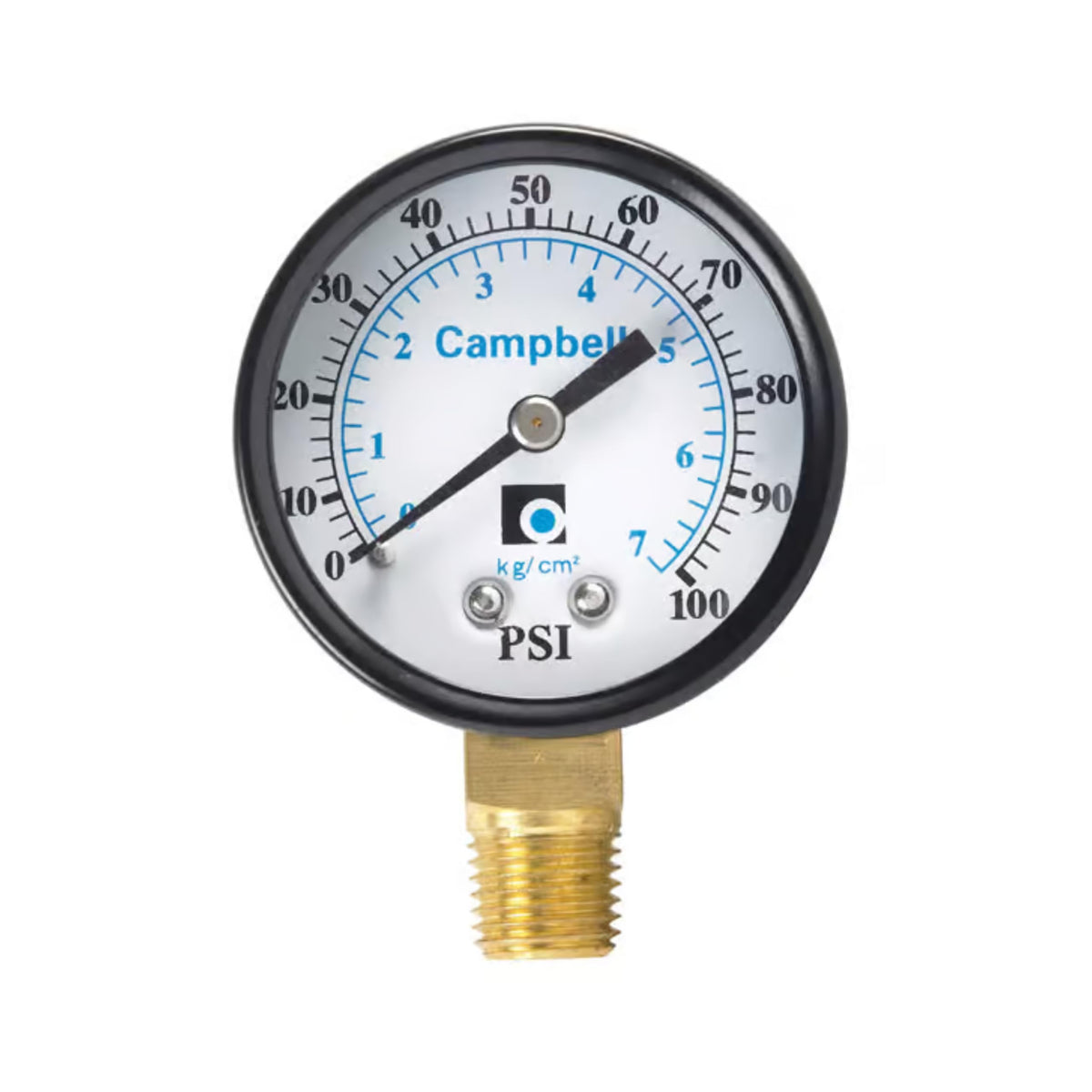 Campbell 0 psi 100 psi Pressure Gauge