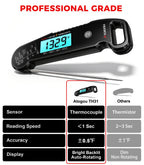 Professional Meat Thermometer Digital, <1 Sec Instant Read, Black