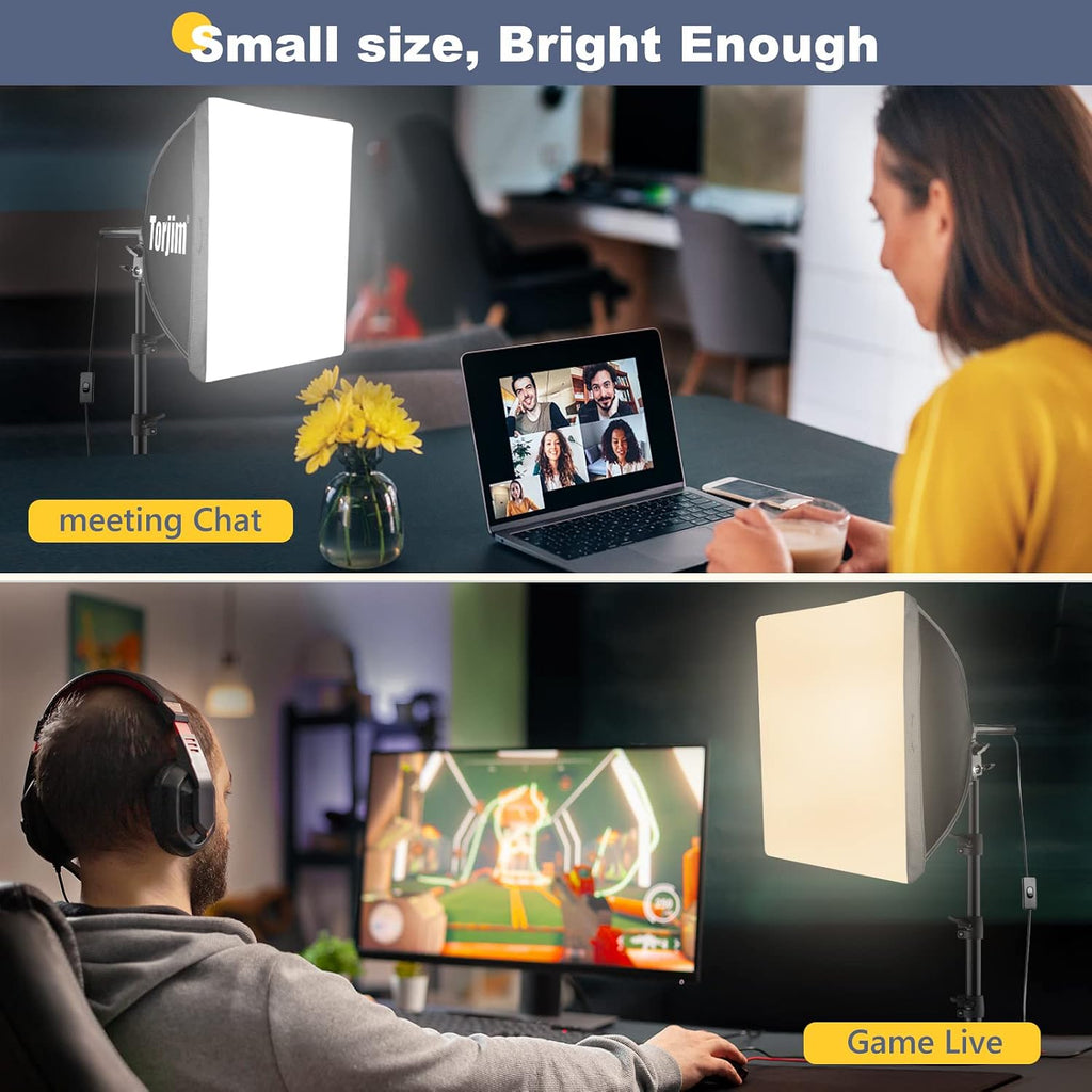 Softbox Photography Lighting Kit | 16" X 16" & 85W LED Studio Light | Soft Diffusion For Even Light | 3000-7500K
