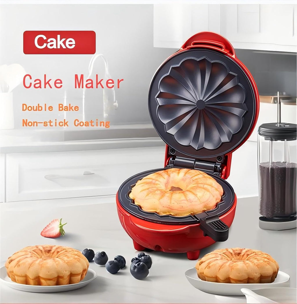 Cake Maker Lava Cake Maker Mini Donut Maker Waffle Maker Pancakes Maker Machine for Breakfast, Snacks, Desserts