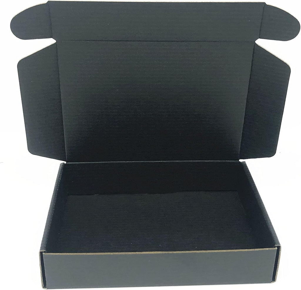 Black Shipping Boxes Mailers 8 x 5.55 x 1.57 Inch Packaging Box 48 Pack