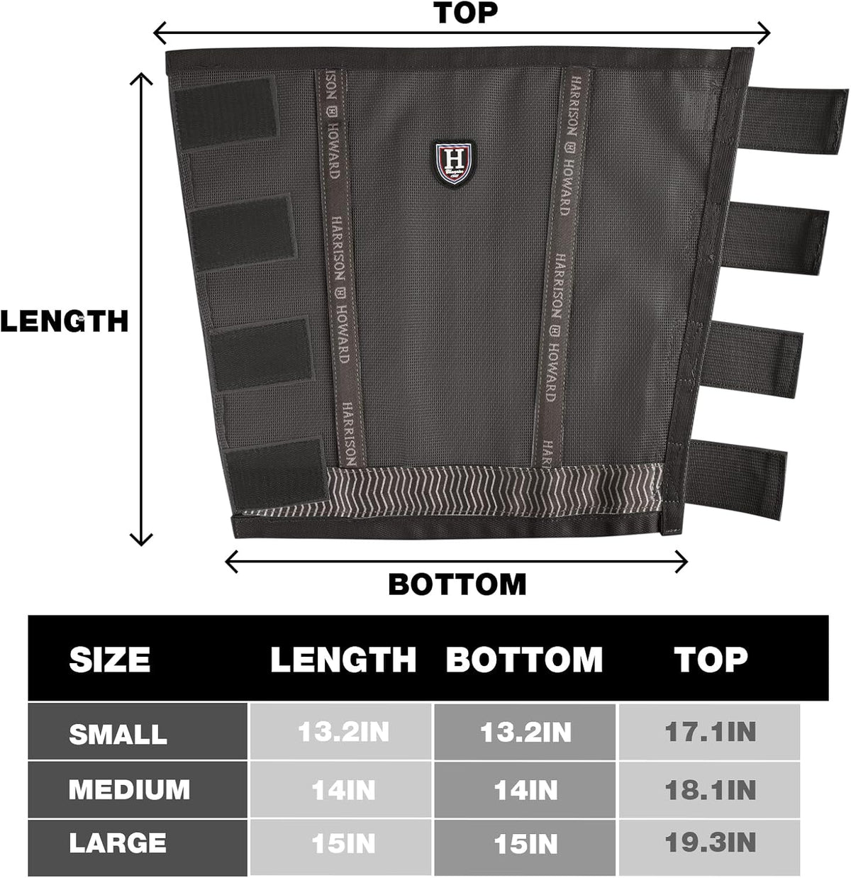 Loose-Fitting Horse Fly Boots UV-Protective, Durable Fine Mesh Leggins with Reflective Strips (Set of 4)