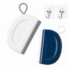 Small Squeegee, 2 Pack with Adhesive Hooks, Blue & White