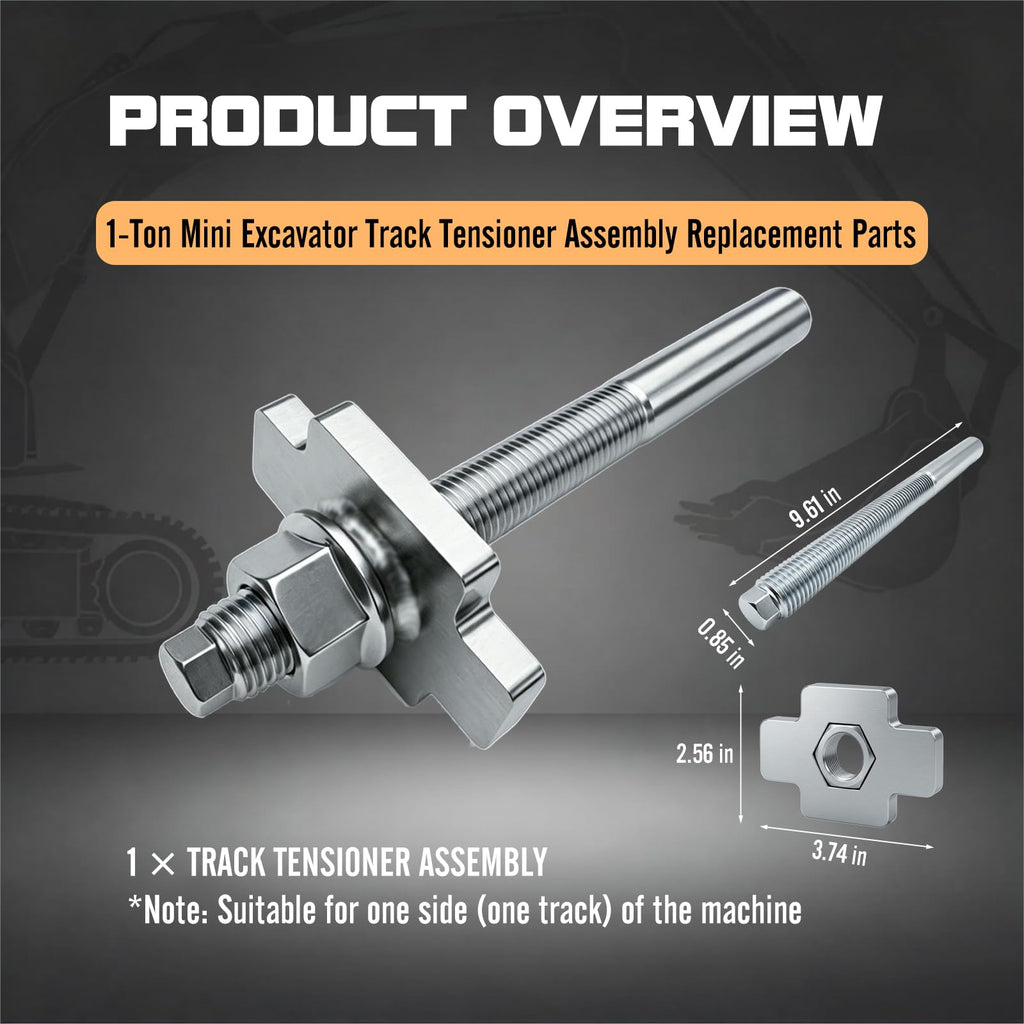 Mini Excavator Track Tensioner Assembly Replacement Parts Fits 1 Ton