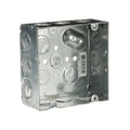 Steel City 4-11/16 Square Box, 42 Cu in, 1/2 and 3/4 in E-KO