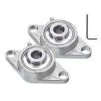 uxcell 2Pcs SUCFL202-10 Pillow Block Bearings 5/8 in Bore Self Alignment