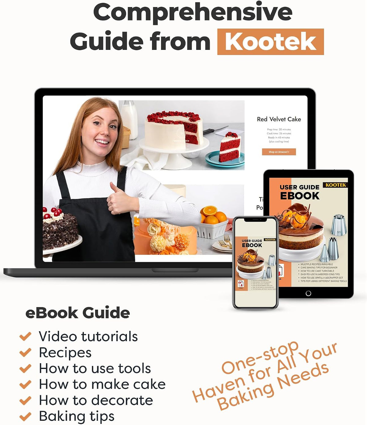 Cake Decorating Kit with Turntable Baking Supplies for Beginner Pros