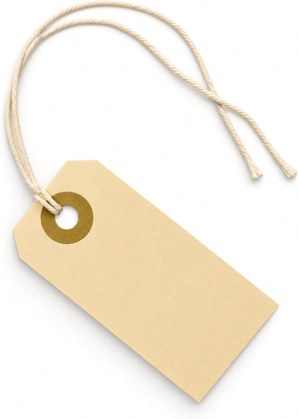 250 Small Manila Tags with String Attached #1, 2 3/4" x 1 3/8"