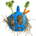 Horsemen's Pride Jolly Hay Ball Stall Toy for Horses, Blue, 8"