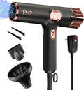 Professional Ionic Hair Blow Dryer Smart Display with Diffuser, 1875W High Speed Powerful BLDC Motor for Fast Drying