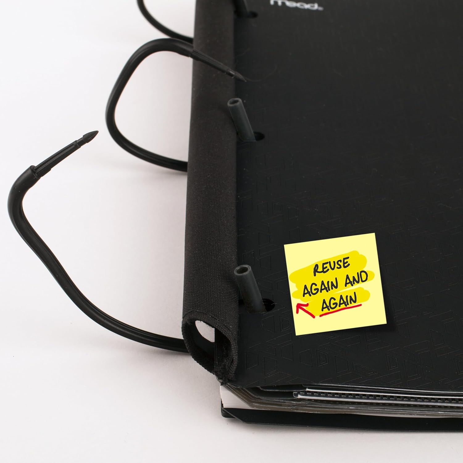 Flex Refillable Notebook + Study App, College Ruled Paper and 1 Inch TechLock Ring Binder with Pockets, Tabs and