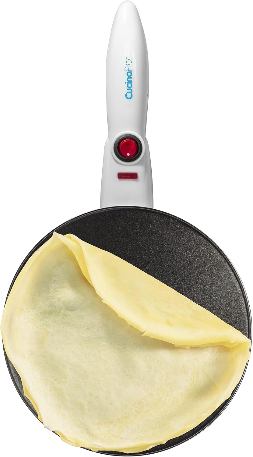 Cordless Crepe Maker, Non-Stick Dipping Plate, Electric Base