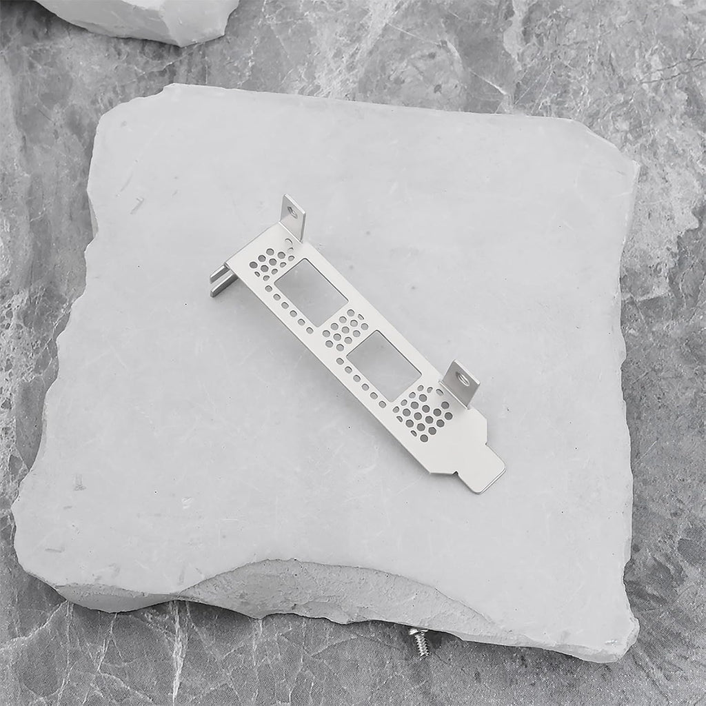 2pcs Network Card Low Profile Bracket Compatible with Mellanox MCX4121A-ACAT ConnectX-4 Lx 25GbE Ethernet