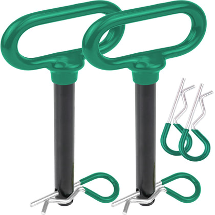 5/8 Hitch Pin for Trailers & Tractors, 2-Pack Clevis Pin, Green