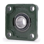 XIKE 2 Pcs UCF205-16 Bore 1" Pillow Block Square Flange Mounted Ball Bearings.