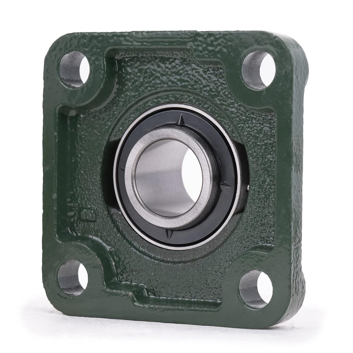 XIKE 2 Pcs UCF205-16 Bore 1" Pillow Block Square Flange Mounted Ball Bearings.
