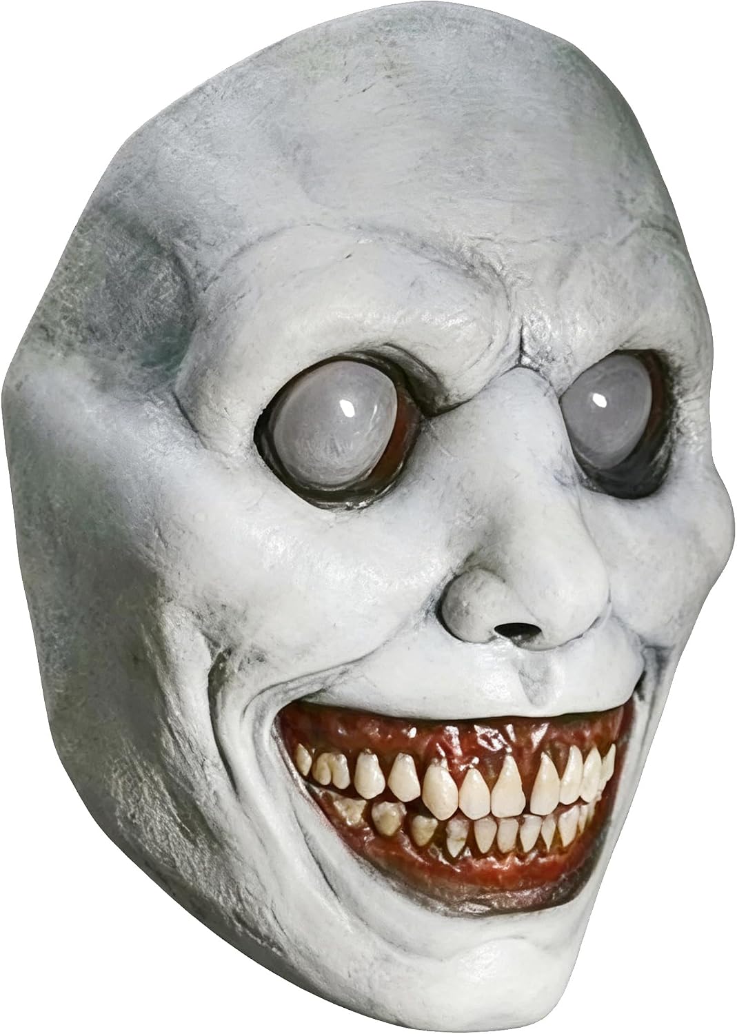 Scary Halloween Mask for Adults, Breathable, Realistic and Durable Natural Latex Smiling Demon Mask for Cosplay and