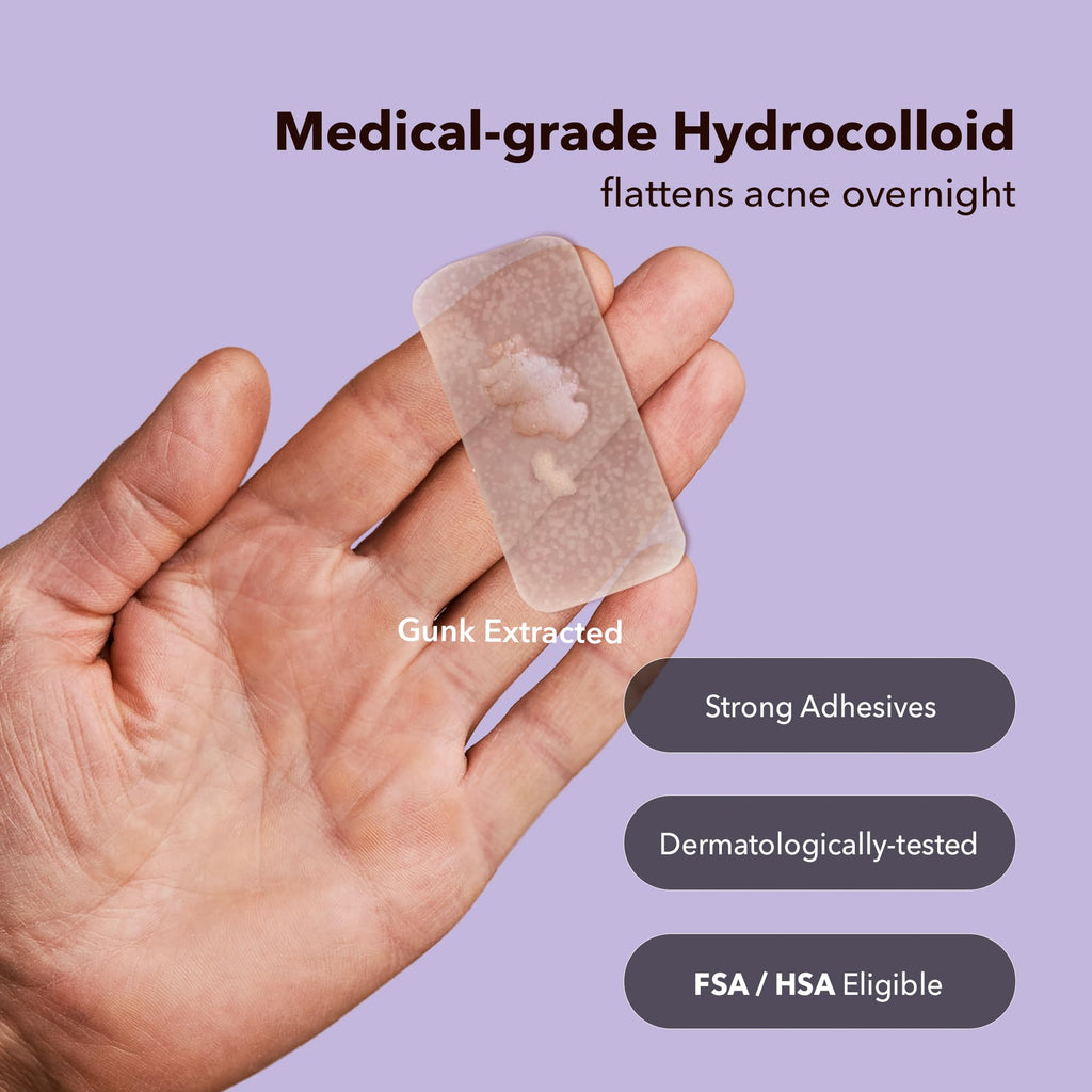 FIT Flexible Hydrocolloid Acne Pimple Patches for Face 16 Count