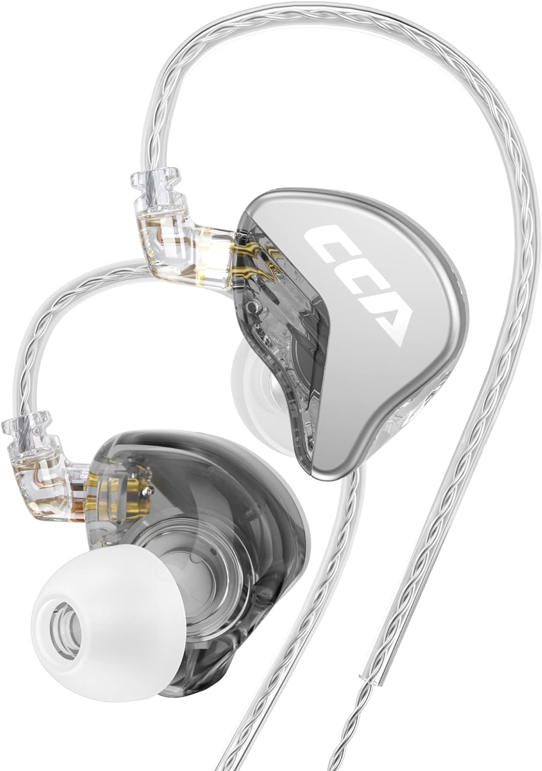 CRA in Ear Monitor Headphones, Ultra-Thin Diaphragm Dynamic Driver IEM Earphones, Clear Sound & Deep Bass, Wired