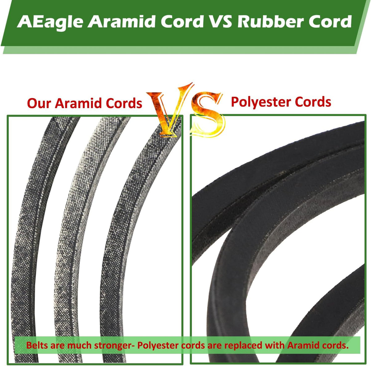 754-0498, 954-0498 Lawn Mower Deck Belt for Cub Cadet/MTD/Troy-Bilt 42" Lawn Tractor, Drive Belt 954-04317A 754-04317