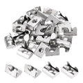 30Pcs Roll in Spring t Nuts M8-1.25 4040 Series t Nuts Silver