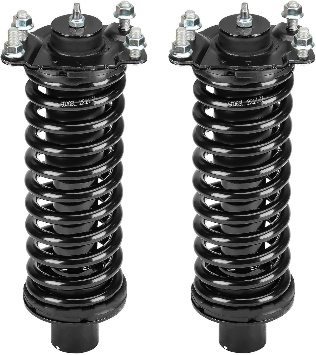 Front Strut Shock Assembly w/Coil Spring Compatible with Jeep Liberty 2002-2012, Dodge Nitro 2007-2011, Replace 171577L 171577R, Left & Right, 2PCS