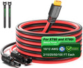 Solar to XT60 Charge Extension Cable 12AWG 20Ft Solar Connector to XT60 Adapter Cable for Solar Panel to LiFePO4