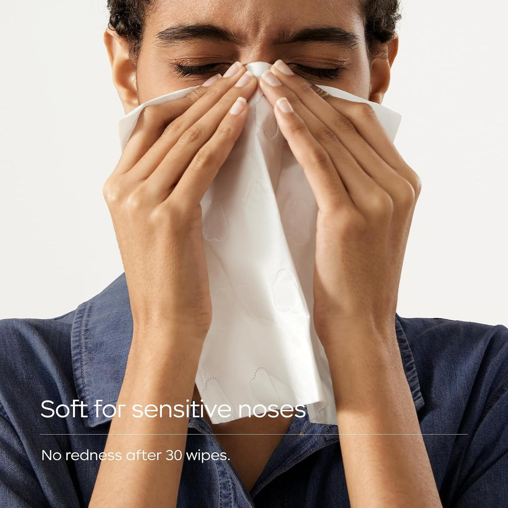 Cloud Touch Lotion Facial Tissues for Sensitive Skin & Noses, Ultra Soft 5-Ply, Hypoallergenic & Fragrance Free