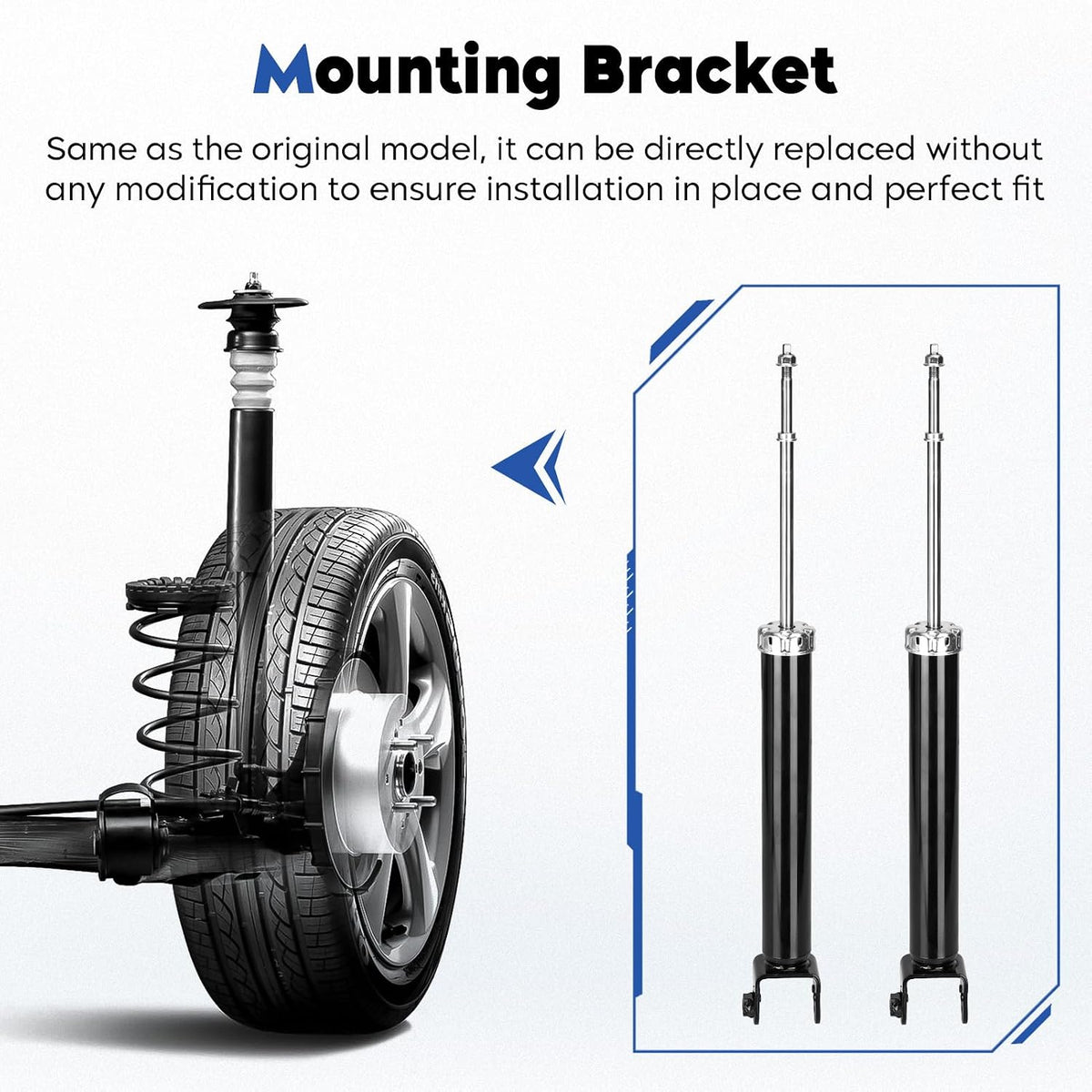 Rear Shock Absorber Struts Assembly Compatible with Nissan Altima 2002 2003 2004 2005 2006, Replace for 344395, 2Pcs
