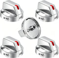 Upgraded DG64-00473A Top Burner Dial Knobs Compatible with Samsung Range Oven Gas Range Replacement NX58F5700WS NX58H5600SS NX58H5650WS NX58J7750SS (5 Pcs)