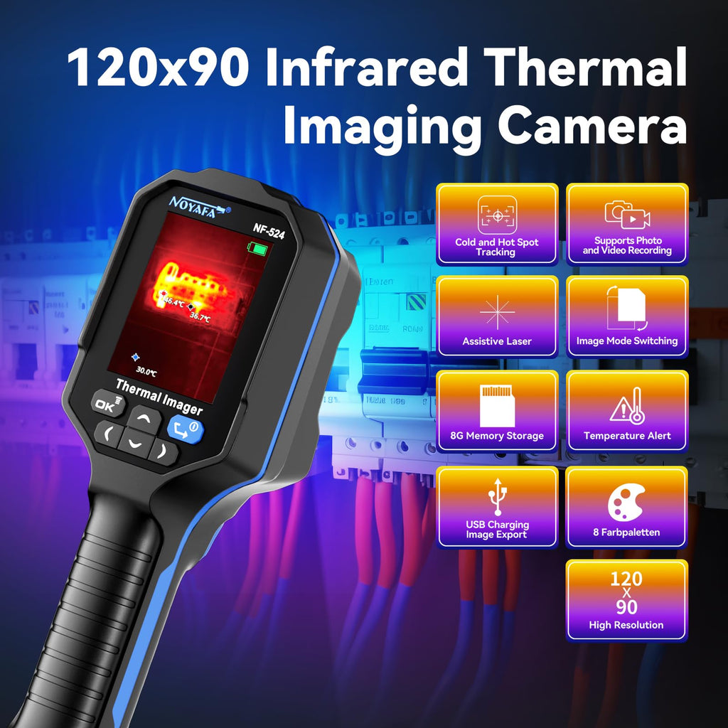 NOYAFA Thermal Imaging Camera, 120x90 IR Thermal Imager