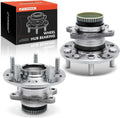 A-Premium 2 x Rear Wheel Bearing and Hub Assembly with ABS Ring & 5-Lug