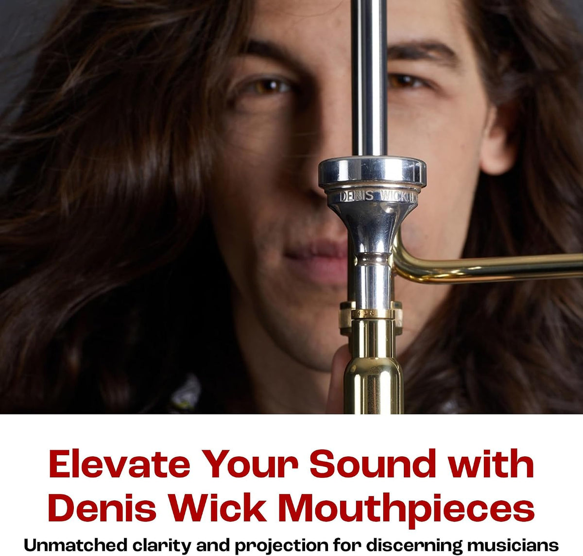 Classic Trombone Mouthpiece Silver Plated, 5880-4.5AL - Barrel Backbore for Balanced Airflow & Tone - Large Shank