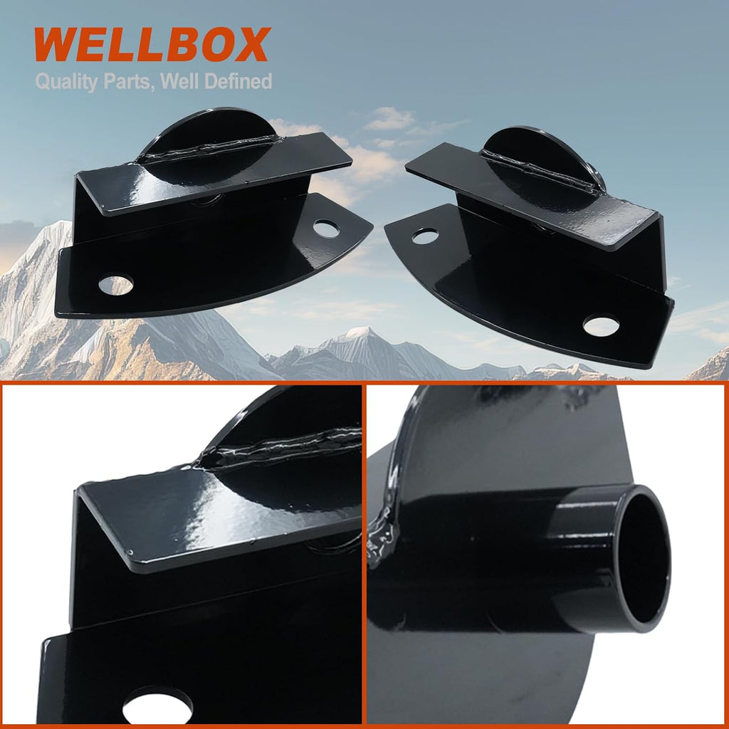 WELLBOX 2Pcs Rear Upper Coil Spring Bucket Mount Perch Retainers for Jeep Wrangler, for TJ 1997-2006