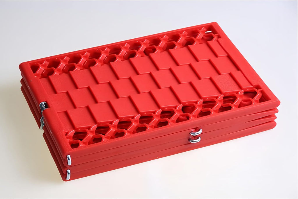 All-Weather Foldable Auto Traction Mat Tire Grip Aid, Self-rescue Off-road board, Anti-skid Pad, Ideal to Unstuck
