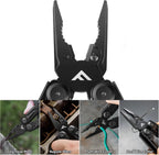 15-in-1 Multitool Pliers with Sheath Safety Lock EDC | Stainless Steel with Self-Locking System, Knife, Saw and