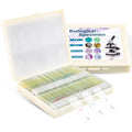 100 Prepared Microscope Slides with Specimens for Kids Adults - Bacterium, Fungus, Human Tissues, Mitosis, Plants
