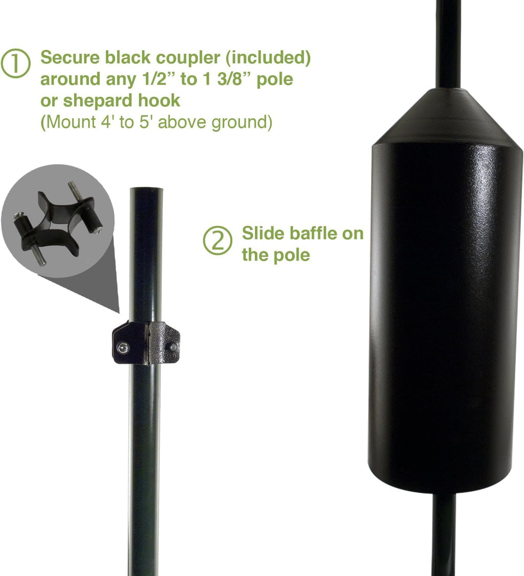 Audubon Torpedo Steel Squirrel Baffle Model NATORPEDO