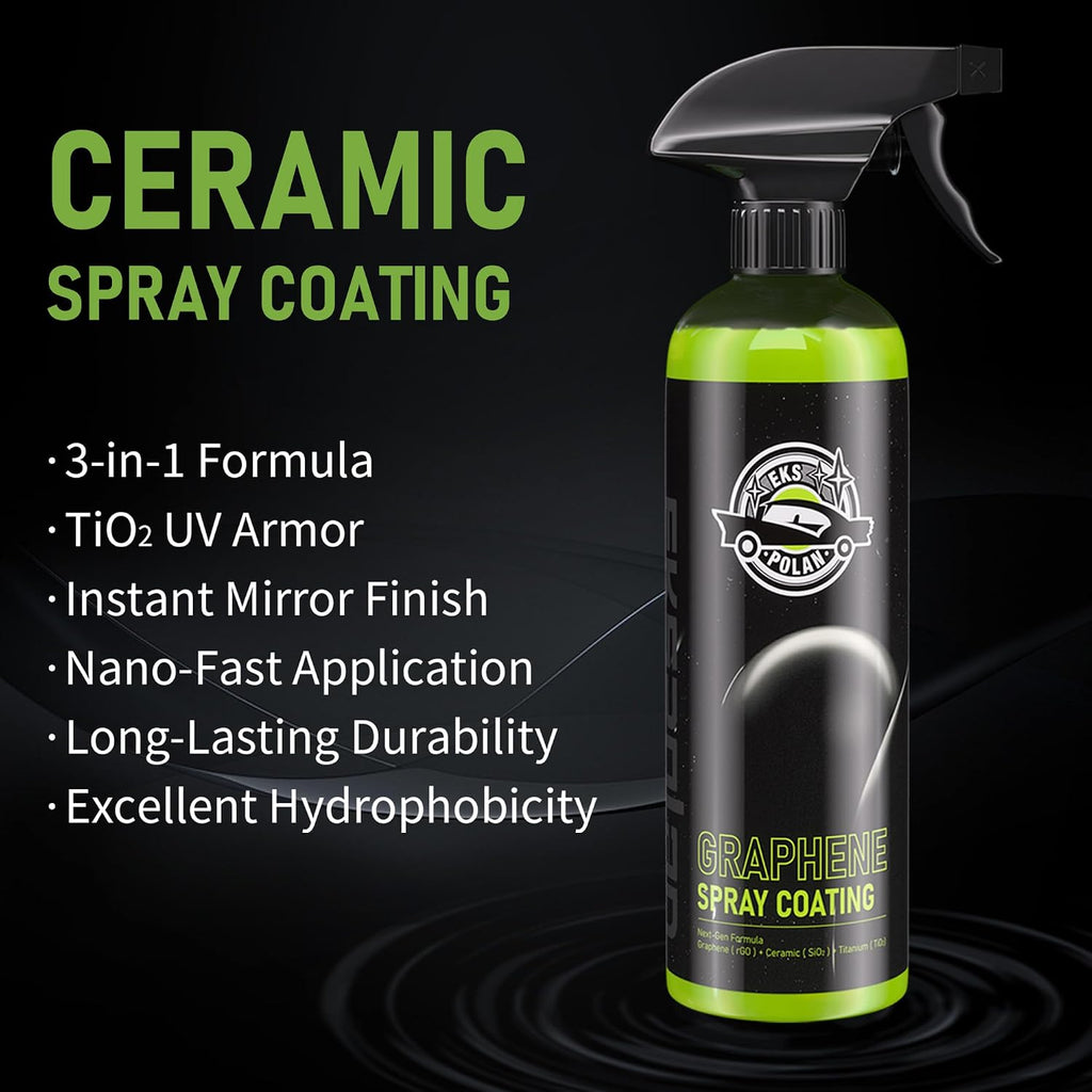 Graphene Spray Coating(16.9 Oz.) - UV Ceramic Coating for Cars -3-in-1Next Gen Car Wax Spray for Cars for Incredibly