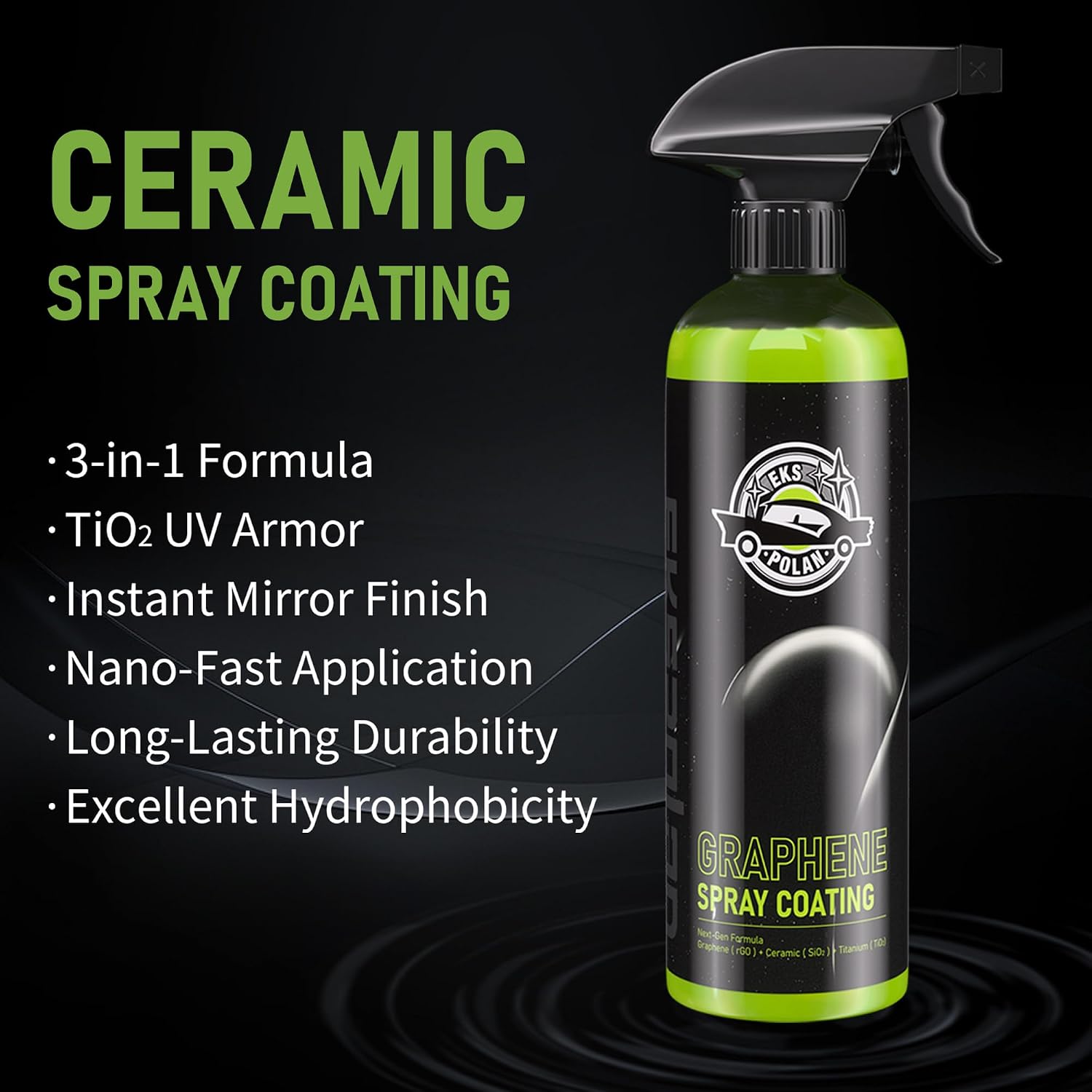 Graphene Spray Coating(16.9 Oz.) - UV Ceramic Coating for Cars -3-in-1Next Gen Car Wax Spray for Cars for Incredibly